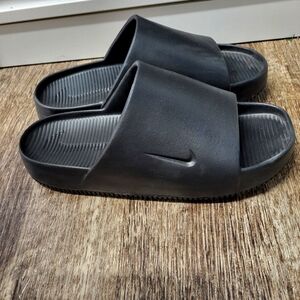 Nike men's slides, size 12, black